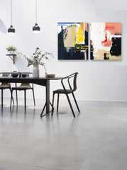 Two Parts of Life - 2x 80x100cm